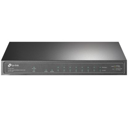 Picture of TP-Link TL-SG1210P 10-Port Gigabit Desktop Switch with 8-Port PoE+ IGMP Snooping 1 Gigabit SFP Slot, Fanless
