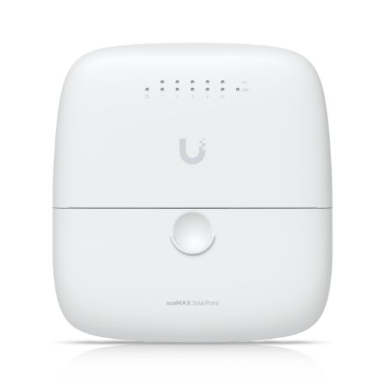 Picture of Ubiquiti sunMAX SolarPoint, SM-SP-40, Remotely Managed MPPT 24V 7A Solar Site Charging Appliance, Integrated Four-port, 24V PoE 10/100 Mbps