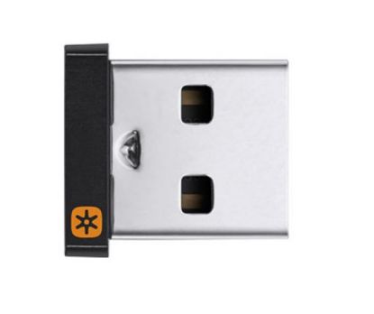 Picture of Logitech USB Unifying Receiver Connects Wireless Keyboard Mouse Multiple 6 Devices to Your Computer 10m Range Tiny Size 910-005239 = 910-005934