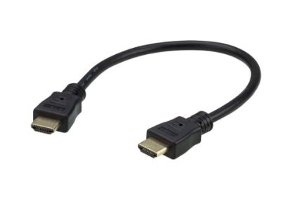 Picture of Aten 0.3m 4K HDMI High Speed Ethernet cable, supports up to 4096 x 2160 @ 60Hz, High quality tinned copper wire with Gold-plated connectors