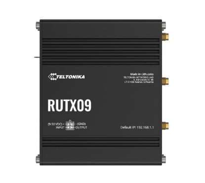 Picture of Teltonika RUTX09 Industrial Cellular Router, 4G LTE CAT 6, Dual SIM, Instant LTE Failover, Gigabit Ethernet, PSU included
