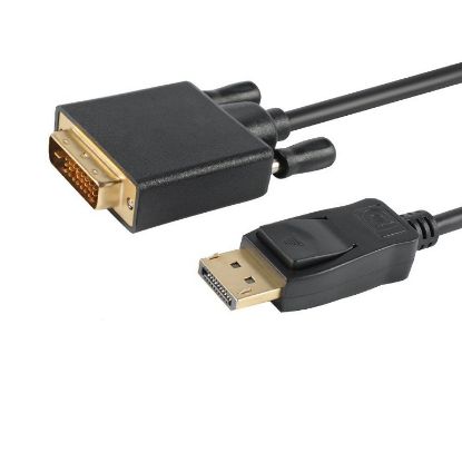 Picture of Astrotek DisplayPort DP to DVI-D 2m Cable Male to Male 24+1 Gold plated Supports video resolutions up to 1920x1200/1080P Full HD @60Hz