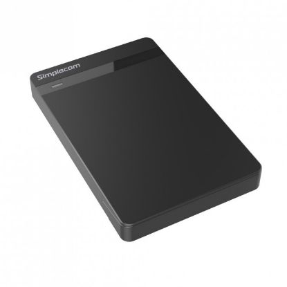 Picture of Simplecom SE203 Tool Free 2.5' SATA HDD SSD to USB 3.0 Hard Drive Enclosure - Black Enclosure Super Speed USB3.0 offer Transfer Rates Up To 5Gbps