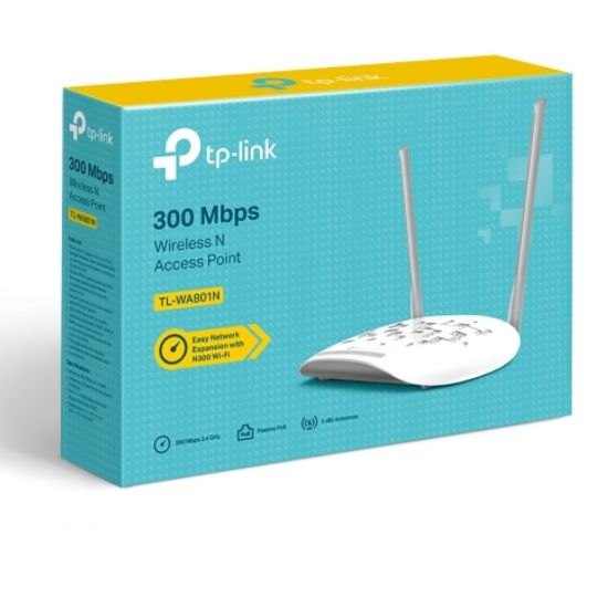 Picture of TP-Link TL-WA801N 300Mbps Wireless N Access Point, Multiple Operation Modes, WPA2, Included Passive POE Injector