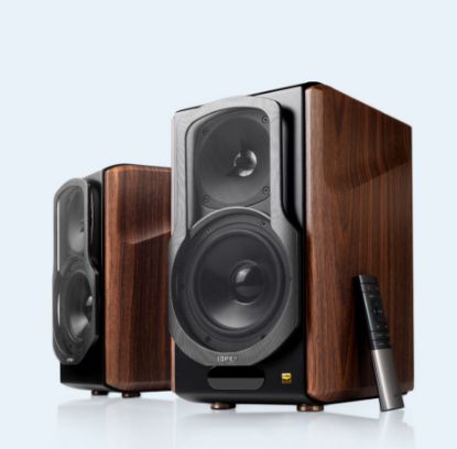 Picture of Edifier S2000MKIII 2.0 Lifestyle Active Bookshelf Bluetooth Studio Speakers - BT/AUX/Optical/Coaxial 124W RMS MDF Wood Panel