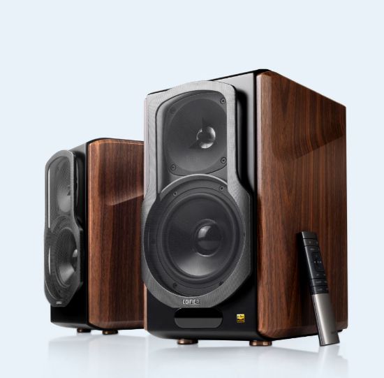 Picture of Edifier S2000MKIII 2.0 Lifestyle Active Bookshelf Bluetooth Studio Speakers - BT/AUX/Optical/Coaxial 124W RMS MDF Wood Panel