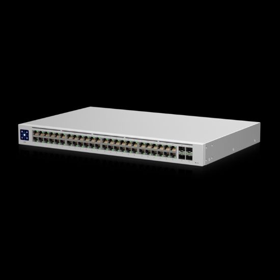 Picture of Ubiquiti UniFi USW-48, 48-port Managed Gigabit Layer2 Switch - 48x Gigabit Ethernet Ports 4x SFP Port Touch Display,