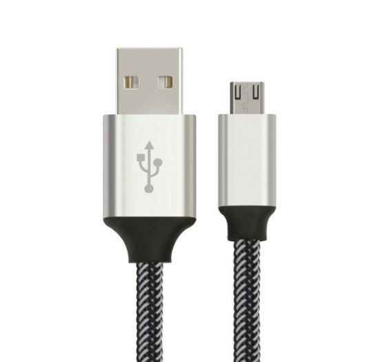 Picture of Astrotek 1m Micro USB Data Sync Charger Cable Cord Silver White Color for Samsung HTC Motorola Nokia Kndle Android Phone Tablet & Devices