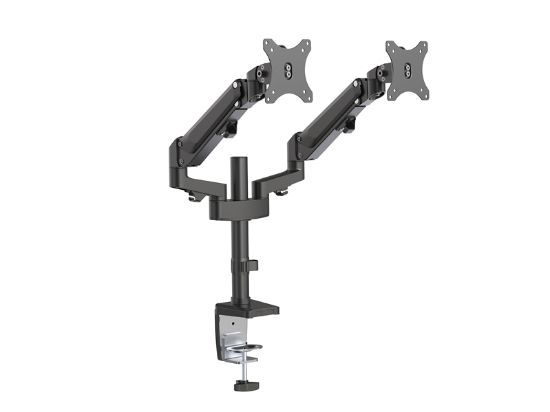 Picture of Brateck Dual Monitors Heavy-Duty Aluminum Gas Spring Monitor Arm Fit Most 17''-32'' Up to 12kg per screen VESA 75x75/100x100