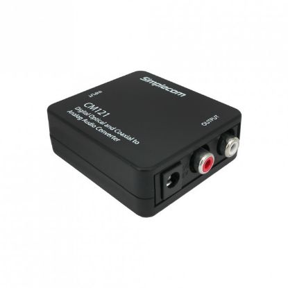 Picture of Simplecom CM121 Digital Optical Toslink and Coaxial to Analog RCA Audio Converter