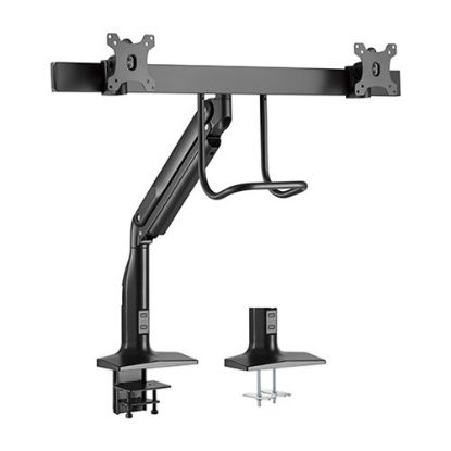 Picture of Brateck Dual Monitors Select Gas Spring Aluminum Monitor Arm Fit Most 17‘-35’ Monitors Up to 10kg per screen VESA 75x75/100x100 (LS)