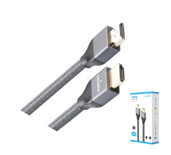 Picture of 8Ware Premium HDMI 2.0 Cable 3m Retail Pack 19 pins Male to Male UHD 4K HDR High Speed Ethernet ARC Gold Plated for TV XBOX One PS5 PS4 Laptop Monitor