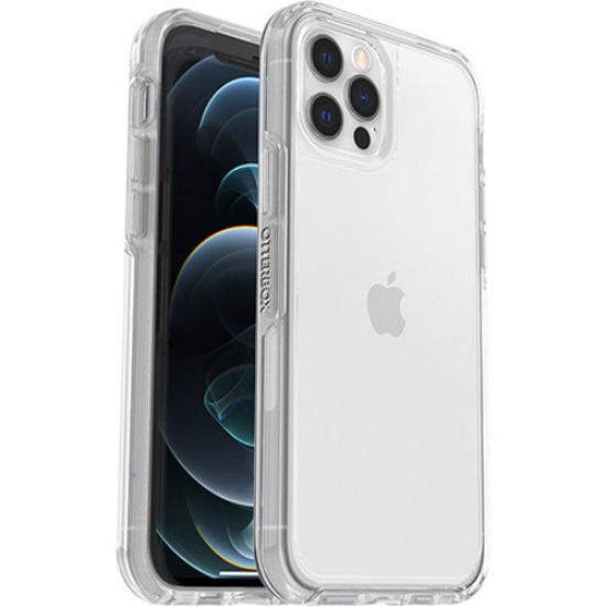 Picture of OtterBox Symmetry Clear Apple iPhone 12 / iPhone 12 Pro Case Clear - (77-65422), DROP+ 3X Military Standard, Raised Edges, 7 Years Warranty