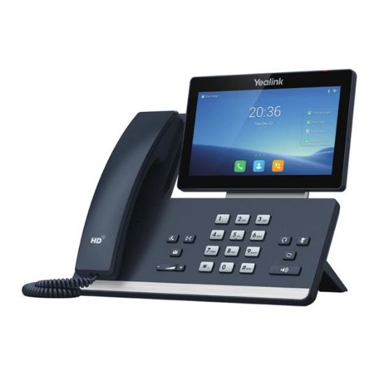 Picture of Yealink T58W 16 Line IP HD Android Phone, 7' 1024 x 600 colour touch screen, HD voice, Dual Gig Ports, Built in Bluetooth and WiFi, 2 x USB 2.0 Port