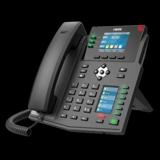 Picture of Fanvil X4U Enterprise IP Phone - 2.8' Colour Screen, 4 Lines, 30 x DSS Buttons, *SBC Ready, Dual Gigabit NIC