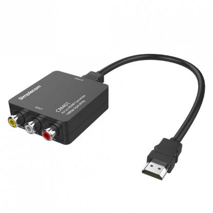 Picture of Simplecom CM401 Composite AV CVBS 3RCA to HDMI Video Converter 1080p Upscaling