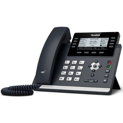 Picture of Yealink T43U 12 Line IP phone, 3.7' 360x160 pixel Graphical LCD with backlight, Dual USB Ports, POE Support, Wall Mountable, ( T42S ), 3.7' screen