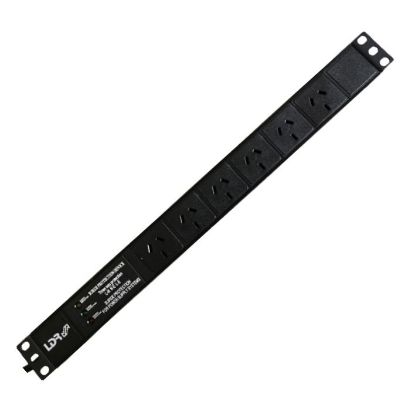 Picture of LDR 6-Port 10A Power Distribution Unit AU Approved - 6x 3-Pin AU/NZ Outlets/Slots - 1U Horizontal Mount