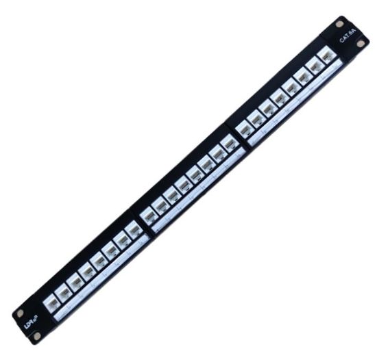 Picture of LDR 24 Port Cat6A UTP Patch Panel Rack Mount - 1U