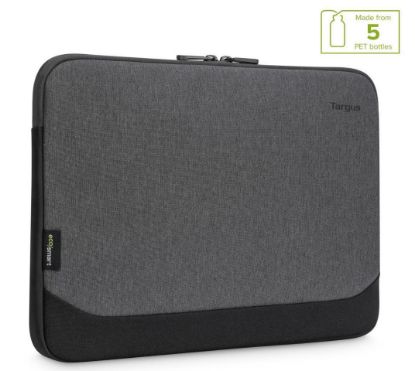 Picture of Targus 15.6' -16' Cypress EcoSmart Sleeve for Laptop Notebook Tablet - Up to 15.6', Made with 5 Recycled Plastic Water Bottles - Grey