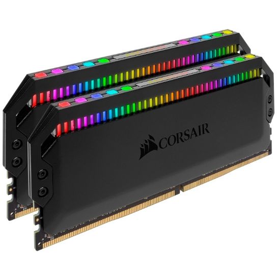 Picture of (LS)Corsair Dominator Platinum RGB 32GB (2x16GB) DDR4 3200MHz C16 XMP 2.0 Black Desktop PC Gaming Memory