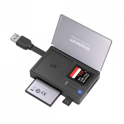 Picture of Simplecom CR309 3-Slot SuperSpeed USB 3.0 Card Reader with Card Storage Case