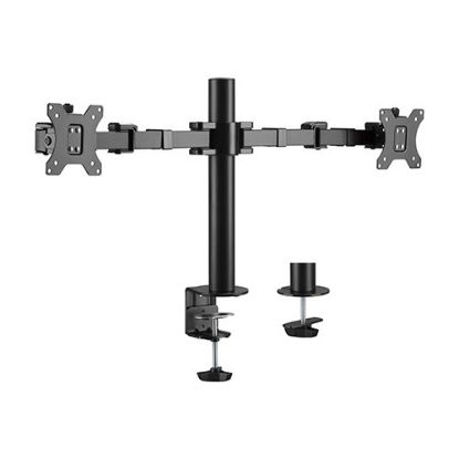 Picture of Brateck Dual Monitors Affordable Steel Articulating Monitor Arm Fit Most 17'-31' Monitors Up to 9kg per screen VESA 75x75/100x100