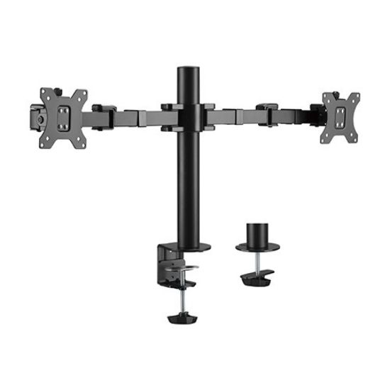Picture of Brateck Dual Monitors Affordable Steel Articulating Monitor Arm Fit Most 17'-31' Monitors Up to 9kg per screen VESA 75x75/100x100