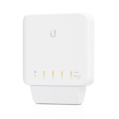 Picture of Ubiquiti UniFi USW Flex - Managed, Layer 2 Gigabit Switch with Auto-sensing 802.3af PoE Support. 1x PoE In, 4x PoE Out,