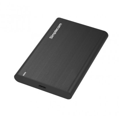 Picture of Simplecom SE221 Aluminium 2.5'' SATA HDD/SSD to USB 3.1 Enclosure Black USB 3.1 Gen 1 support up to 5Gbps data transfer rate