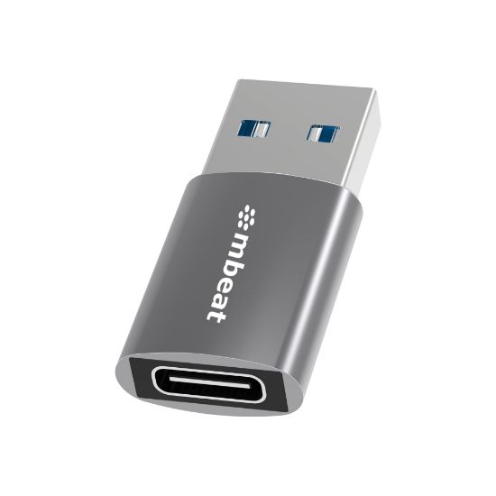 Picture of mbeat Elite USB 3.0 (Male) to USB-C (Female) Adapter -  Converts USB-C device to Any Computers, Laptops with USB-A port, USB 3.0 5Gbps - Space Grey
