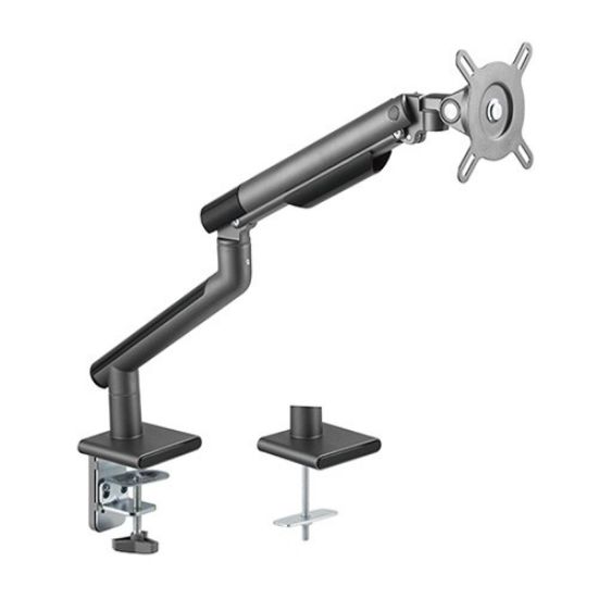 Picture of Brateck Single Monitor Premium Slim Aluminum Spring-Assisted Monitor Arm Fix Most 17'-32' Monitor Up to 9kg per screen VESA 75x75/100x100 - Space Grey