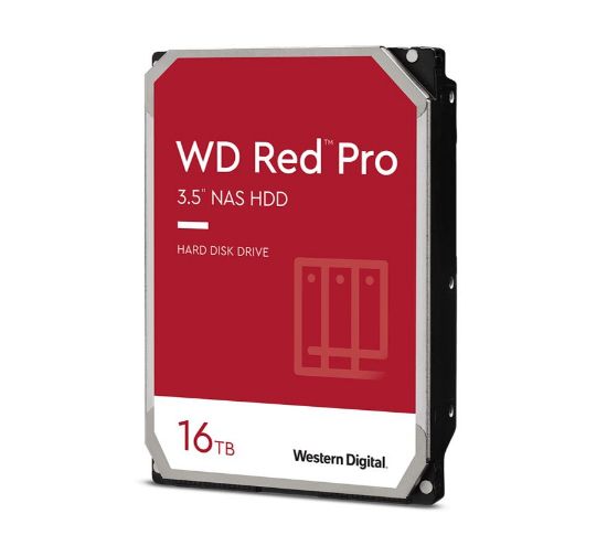 Picture of Western Digital WD Red Pro 16TB 3.5' NAS HDD SATA3 7200RPM 512MB Cache 24x7 300TBW ~24-bays NASware 3.0 CMR Tech 5yrs wty