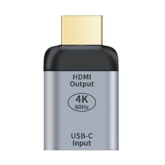 Picture of Astrotek USB-C to HDMI Female to Male Adapter support 4K@60Hz Aluminum shell Gold plating for Windows Android Mac OS