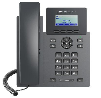 Picture of Grandstream GRP2601P Carrier Grade  2 Line IP Phone, 2 SIP Accounts, 2.2' LCD, 132x48 Screen, HD Audio, Powerable Via POE, 5 way Conference, 1Yr W