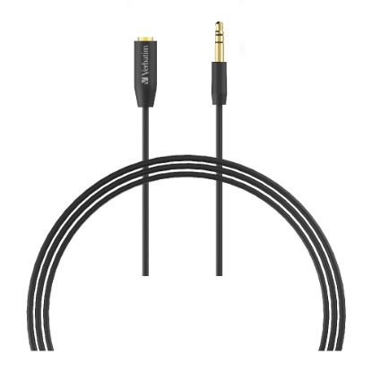 Picture of Verbatim 3.5mm 3 Meters - Premium Aux Audio Extension Cable 3m - Black