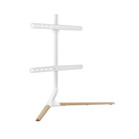 Picture of Brateck Modern Linear Tabletop TV Stand For 49'-70' TVs, Weight Capacity: 40kg   -- Matte White & Beech 970x350x765mm (LS)