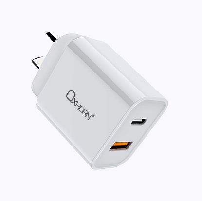 Picture of Oxhorn USB Type-C and Type-A 3.0 Quick Charge 20W Charger