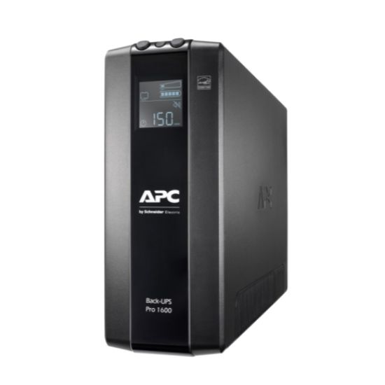 Picture of APC Back-UPS Pro 1600VA/960W Line Interactive UPS, Tower, 230V/10A Input, 8x IEC C13 Outlets, Lead Acid Battery, LCD, AVR