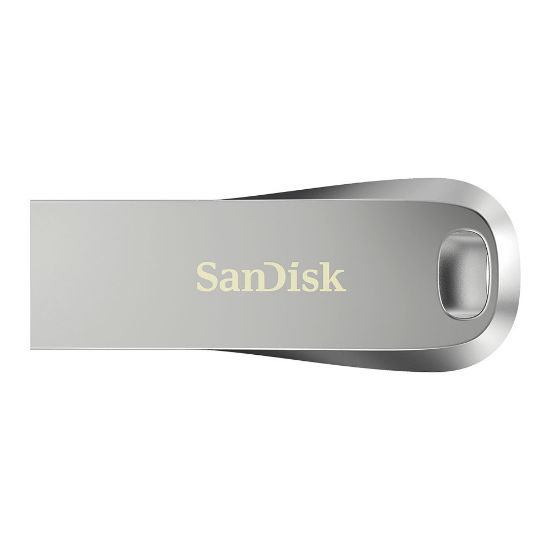 Picture of SanDisk 128GB Ultra Luxe USB3.1 Flash Drive Memory Stick USB Type-A 150MB/s capless sliver 5 Years Limited Warranty