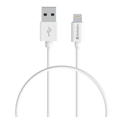 Picture of Verbatim Charge & Sync Lightning Cable 50cm - White--Lightning to USB A