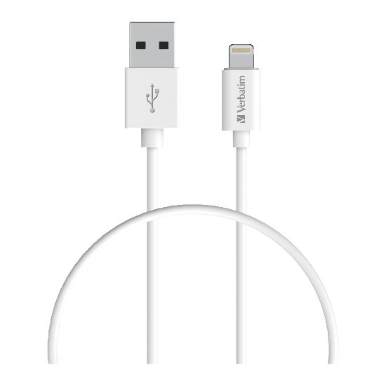 Picture of Verbatim Charge & Sync Lightning Cable 50cm - White--Lightning to USB A
