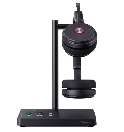 Picture of Yealink WH62 Dual UC DECT Wireless Headset, Busylight On Headset, Leather Ear Cushions, Microsoft Teams & UC Certified,Noise Killer, HD voice, 2Mics