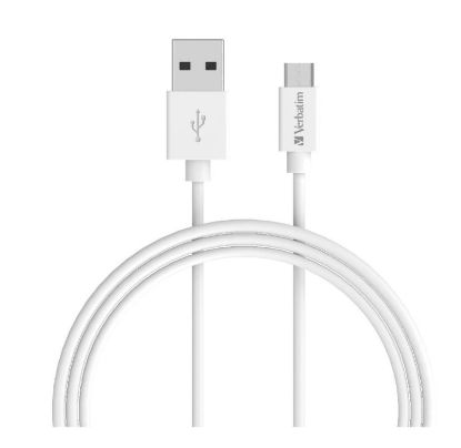 Picture of Verbatim Charge & Sync microUSB Cable 1m - White (LS)