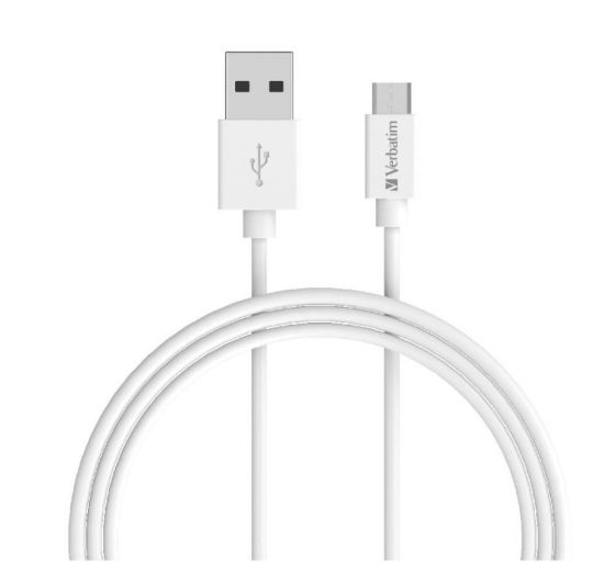Picture of Verbatim Charge & Sync microUSB Cable 1m - White (LS)