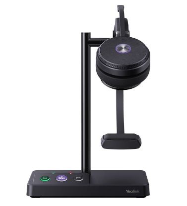 Picture of Yealink WH62 Mono Teams DECT Wireless Headset, Busylight On Headset, Leather Ear Cushions, Multi-devices connection, Breathable Wearing, HD voice