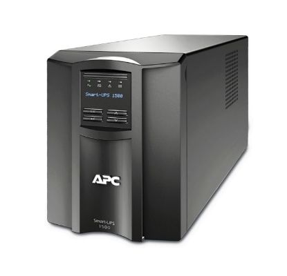 Picture of APC Smart-UPS 1500VA/1000W Line Interactive UPS, Tower, 230V/10A Input, 8x IEC C13 Outlets, Lead Acid Battery, SmartConnect Port+SmartSlot, AVR, LCD