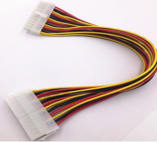 Picture of 8ware 24 Pin ATX Power Supply Extension Cable Sleeved 30cm Male to Female (20+4 Pin) Power Supply to Motherboard