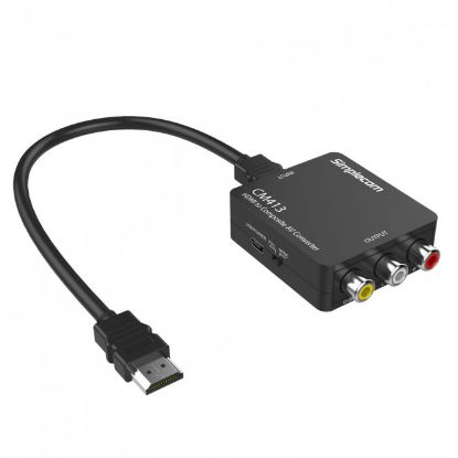 Picture of Simplecom CM413 HDMI to Composite AV CVBS 3RCA Video Converter 1080p Downscaling