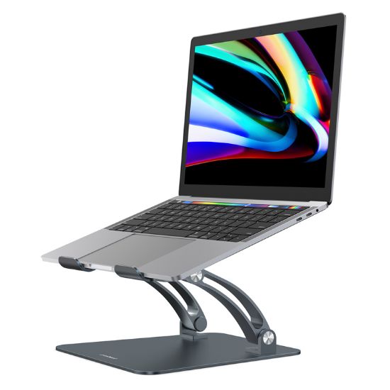 Picture of (LS)mbeat® Stage S6 Adjustable Elevated Laptop and MacBook Stand Elegant and Ergonomic Sleek and Durable Material: Aluminium Alloy